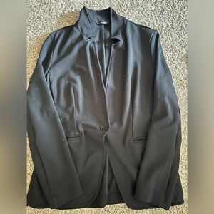 Women’s M Black Betabrand Stretch One-Button Blazer
